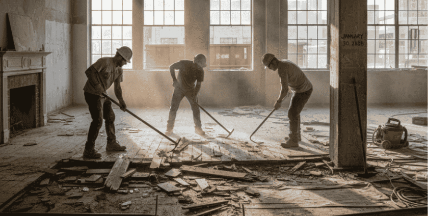 hardwood Floor Demolition