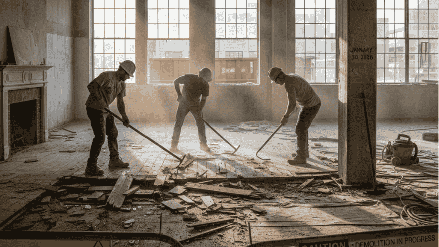 hardwood Floor Demolition